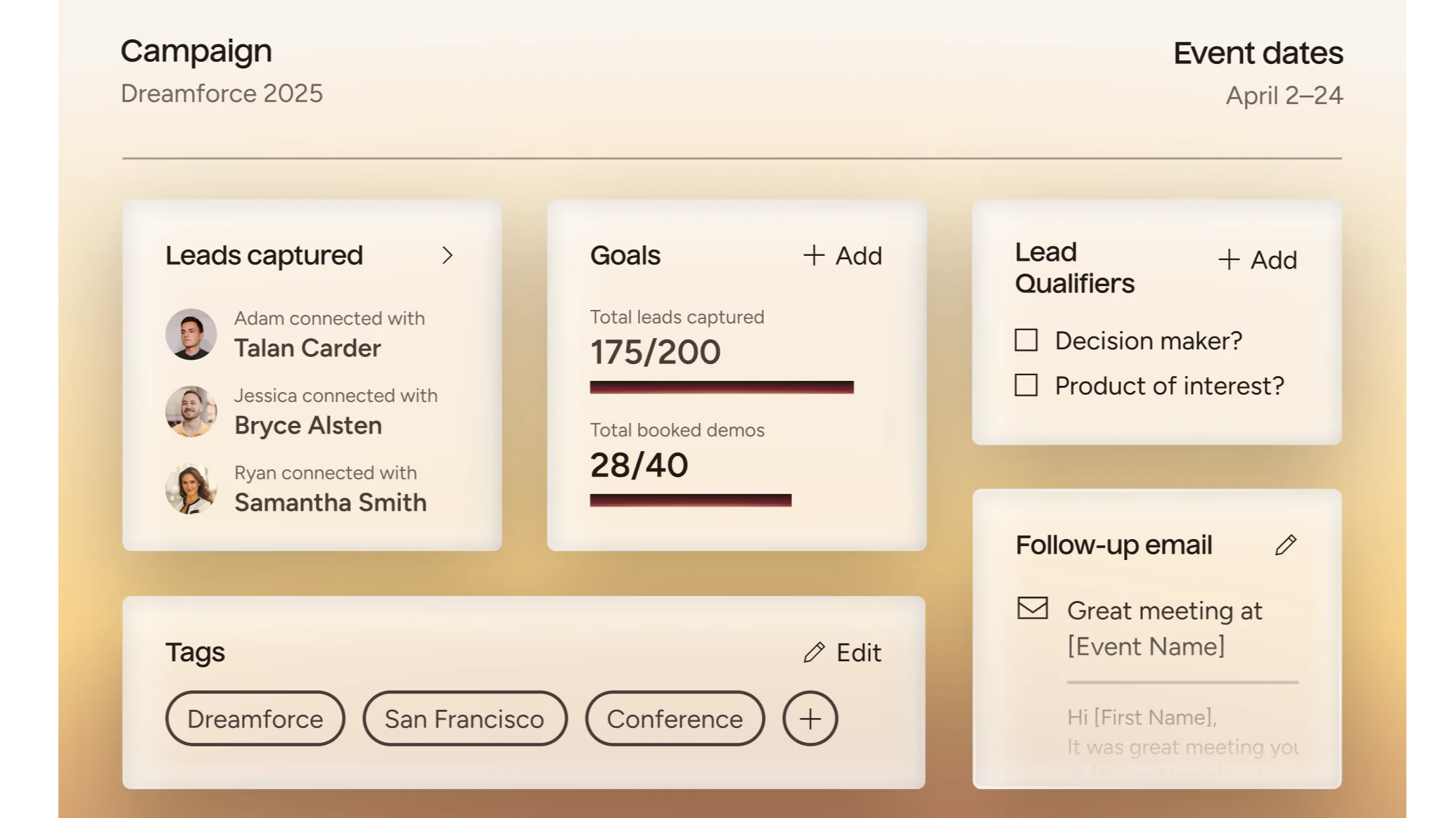 Popl Event Campaigns